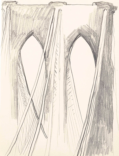 Untitled (Brooklyn Bridge) Georgia O'Keeffe